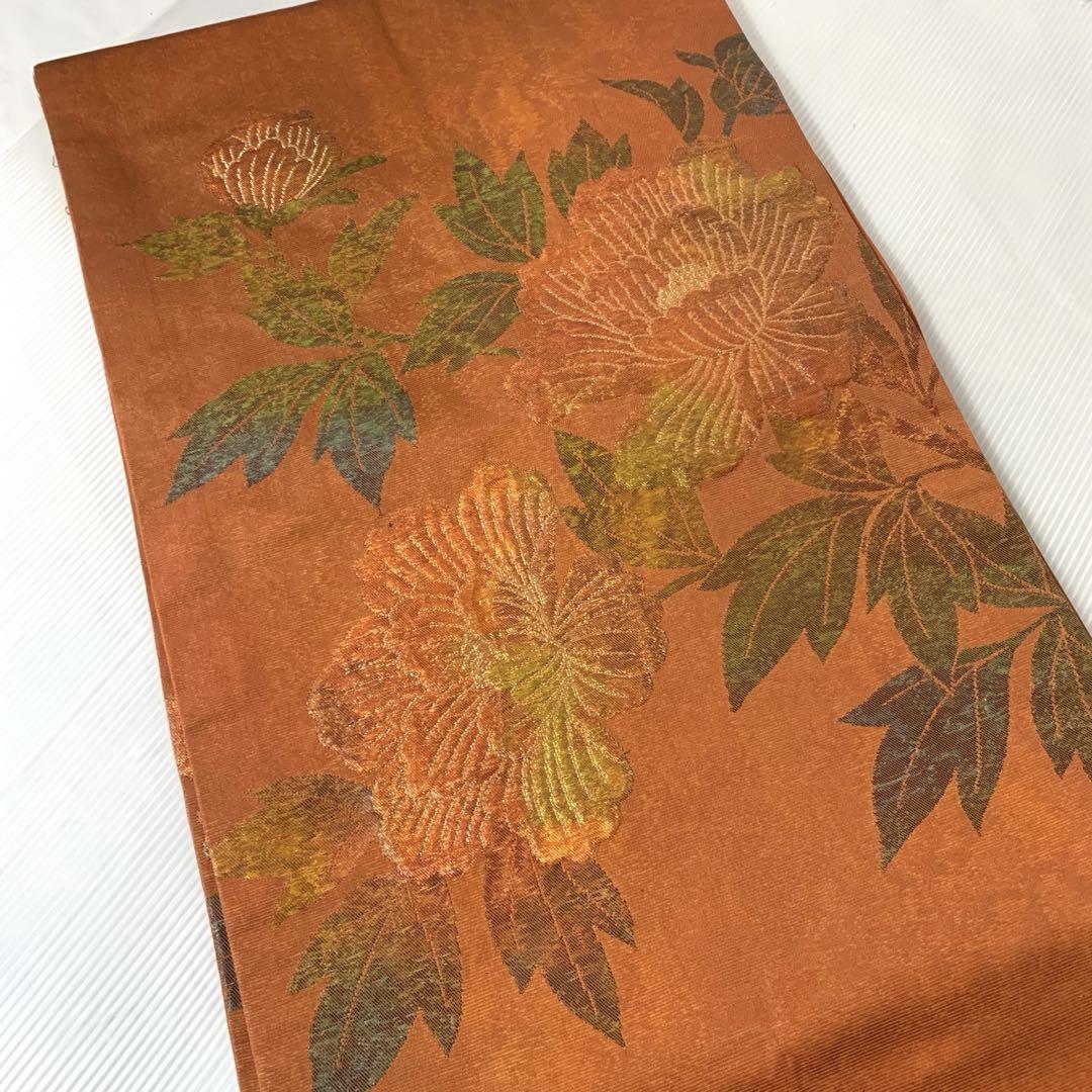 名古屋帯 織り 花模様 SH-0488