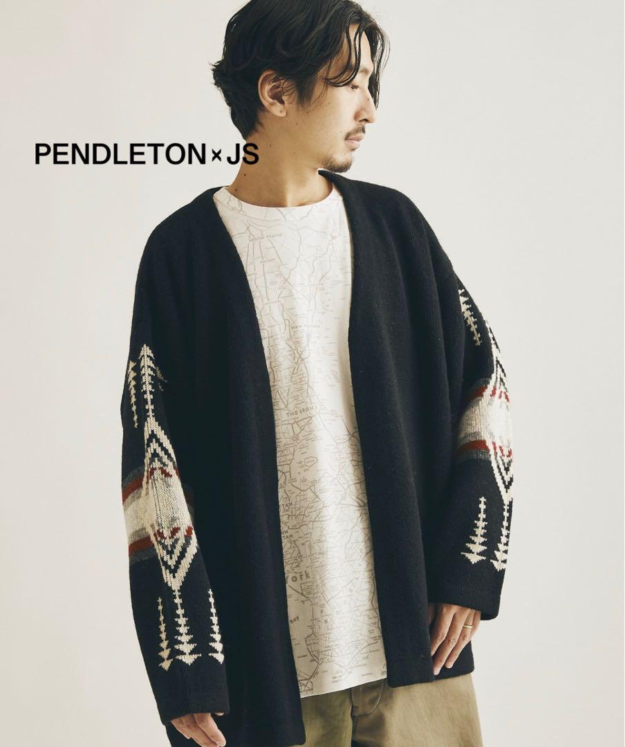PENDLETON×JS/ペンドルトン別注LAMBS WOOL カーディガン