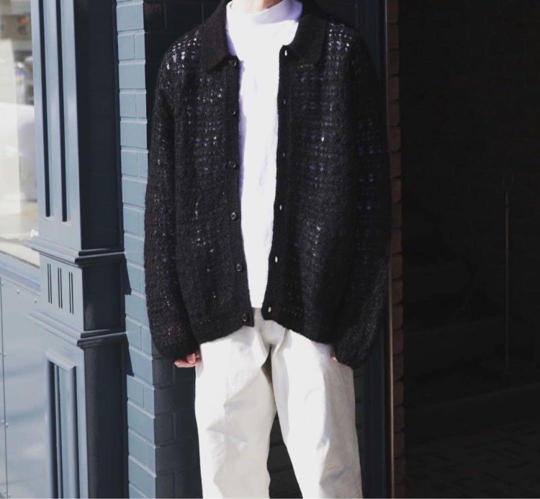 YOKE MOHAIR SILK MESH KNIT SHIRT（2）