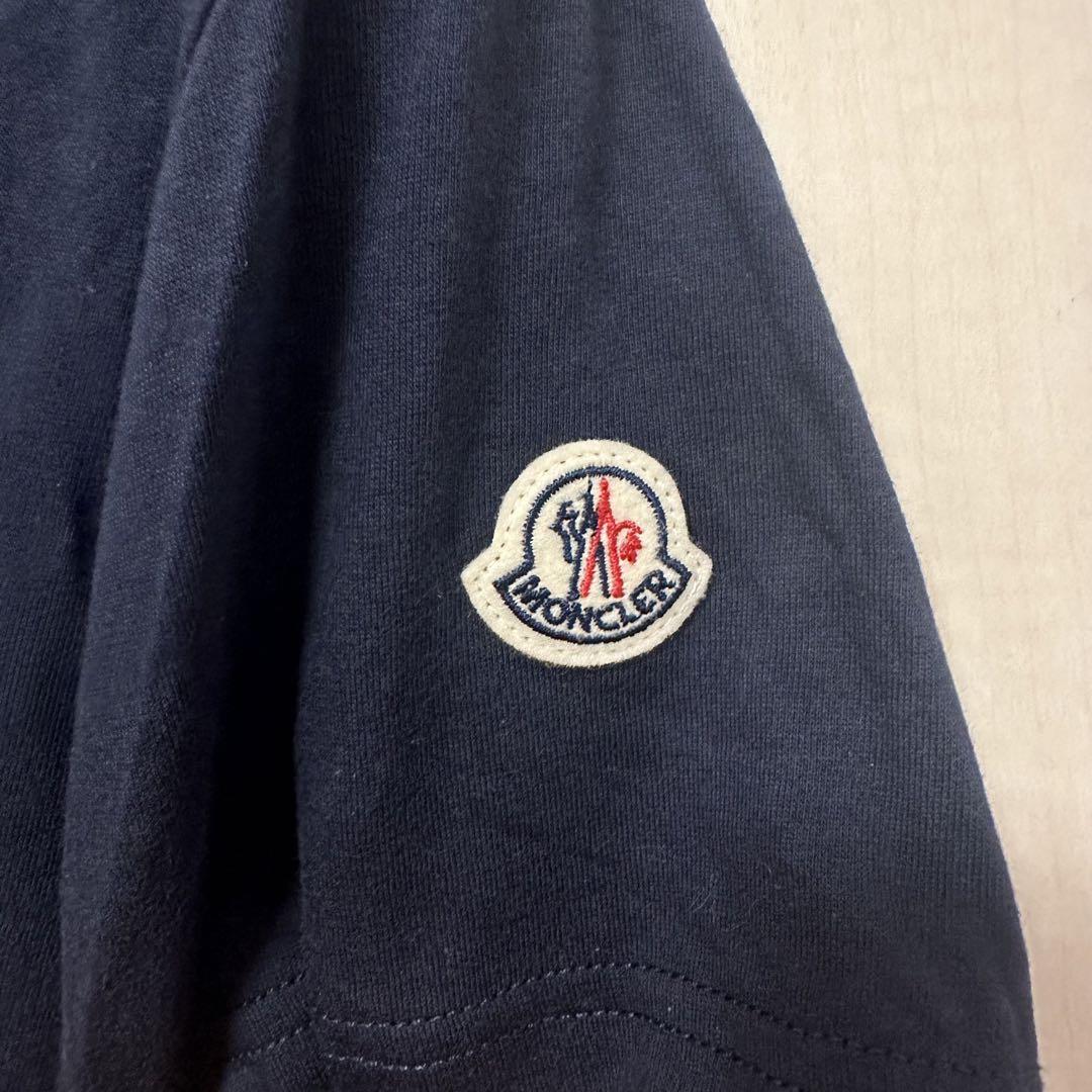 Moncler ネイビー 半袖Tシャツ　NFCタグ付き Moncler ネイビー 半袖Tシャツ NFCタグ付き - メルカリ
