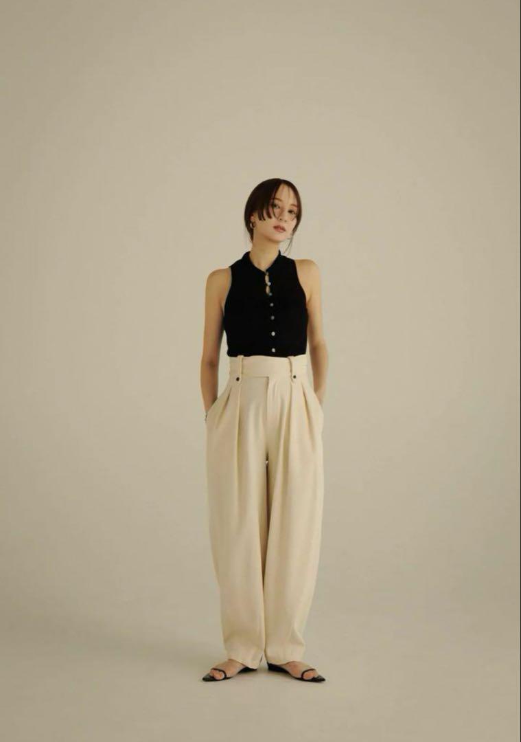 louren slub cotton cocoon pants Sサイズ 10,000円