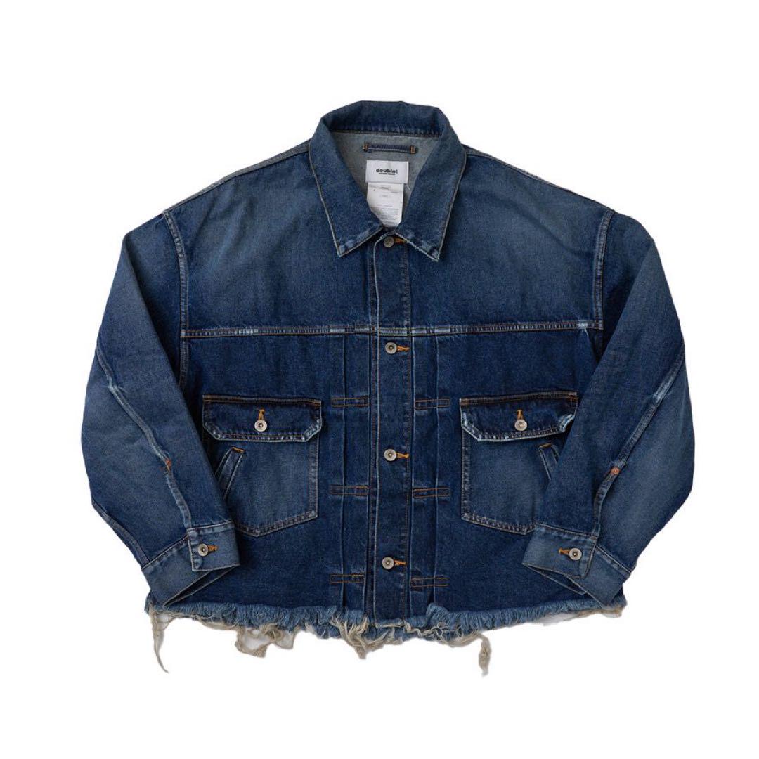 人気新品 OFF CUT doublet OVERSIZED S JACKET DENIM ジャケット・アウター
