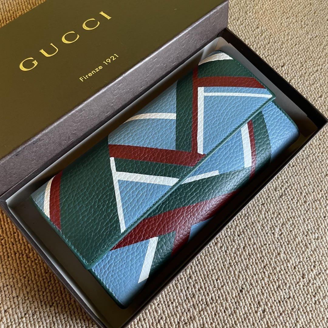 正規品❤️美品⭐️グッチ 長財布 Gucci 男女　二つ折り　ロングウォレット　財布