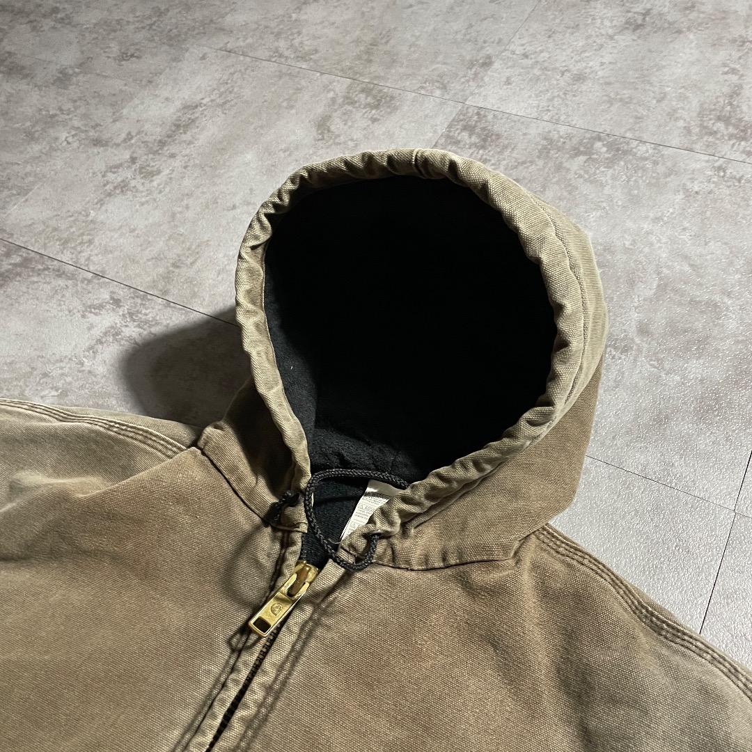 00s USA生地 ブラウン カーハート アクティブジャケット ダックL 00s USA生地 ブラウン カーハート アクティブジャケット ダックL