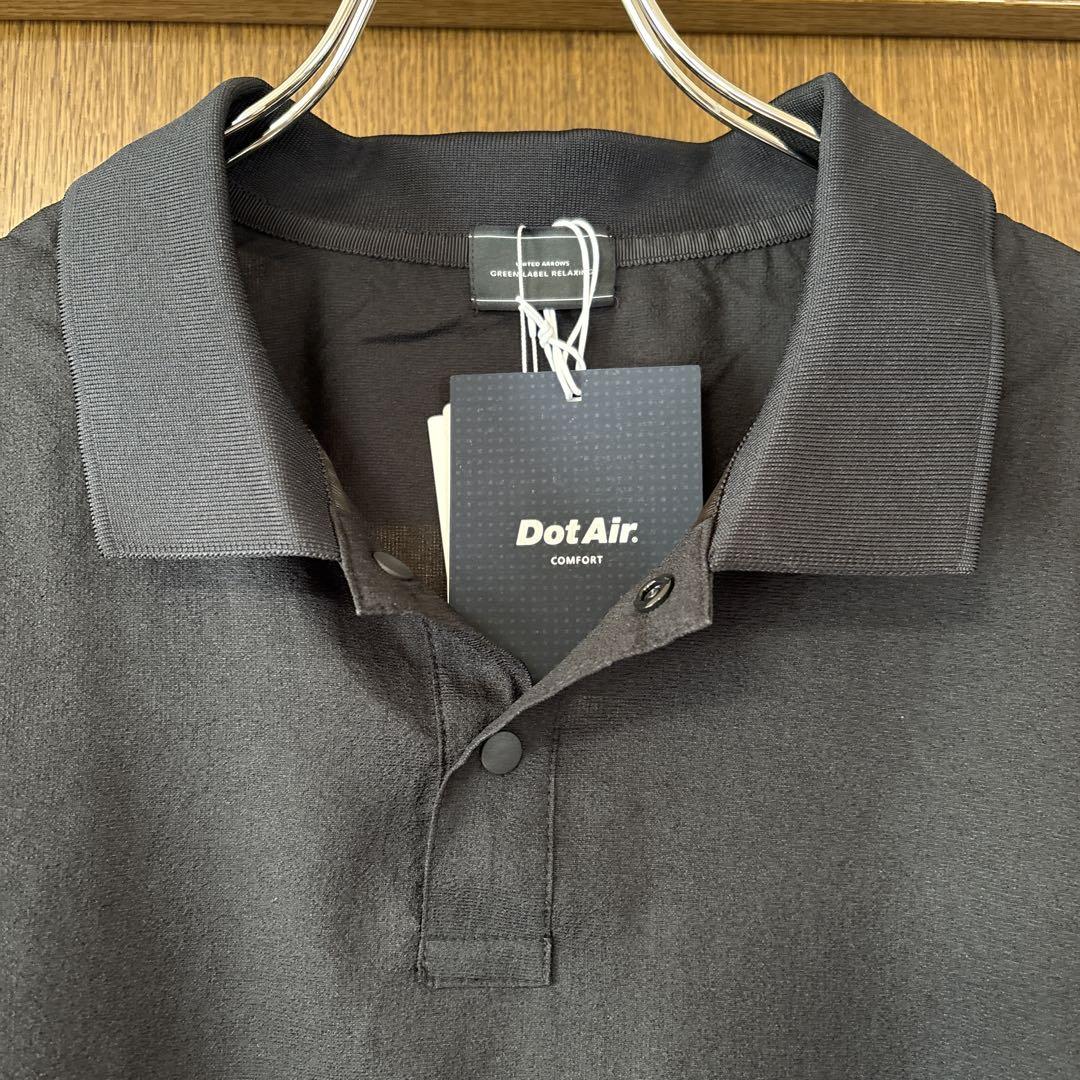 green label relaxing DotAir ヘムコード ポロシャツ