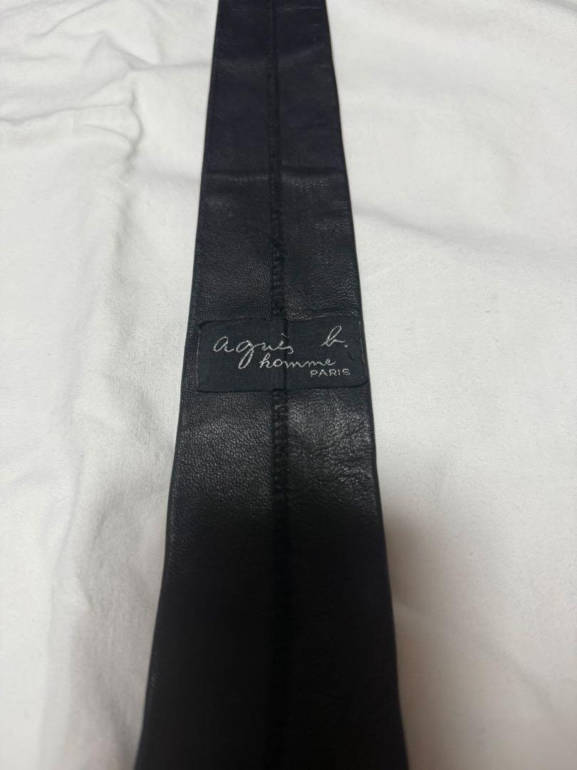 agnesb homme レザーネクタイ アニエスベーオム
