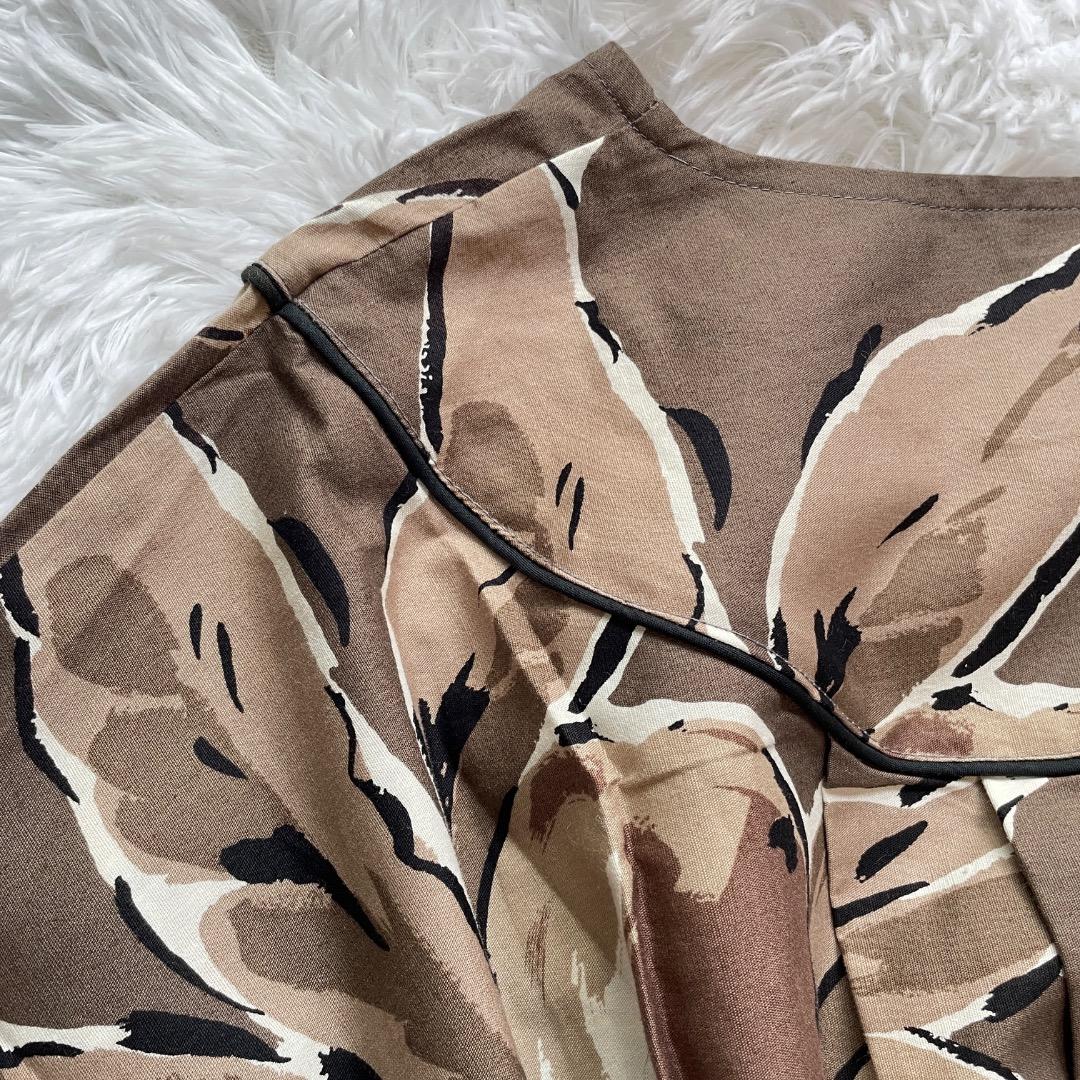 新品タグ付き 日本製 シャツ ワンピース 総柄 綿100% M ゆったり 新品タグ付き 日本製 シャツ ワンピース 総柄 綿100% M ゆったり