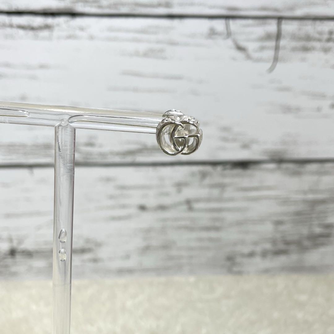 【極美品】グッチ　アラベスク　インターロッキング　GG片耳ピアス　シルバー925