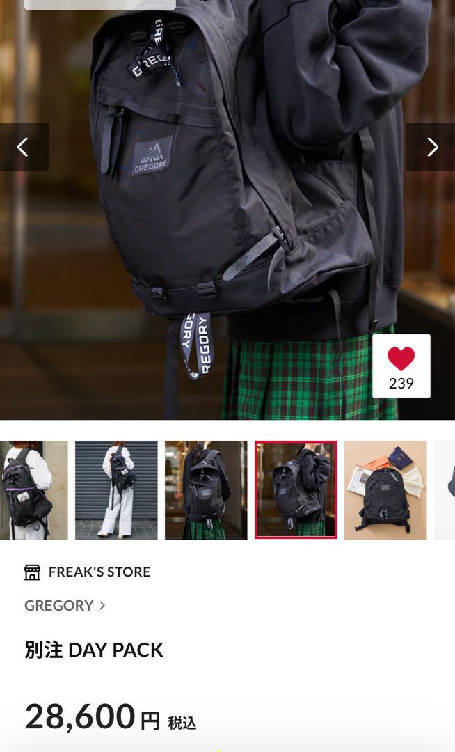 値下！GREGORY × FREAK´S STORE デイパック