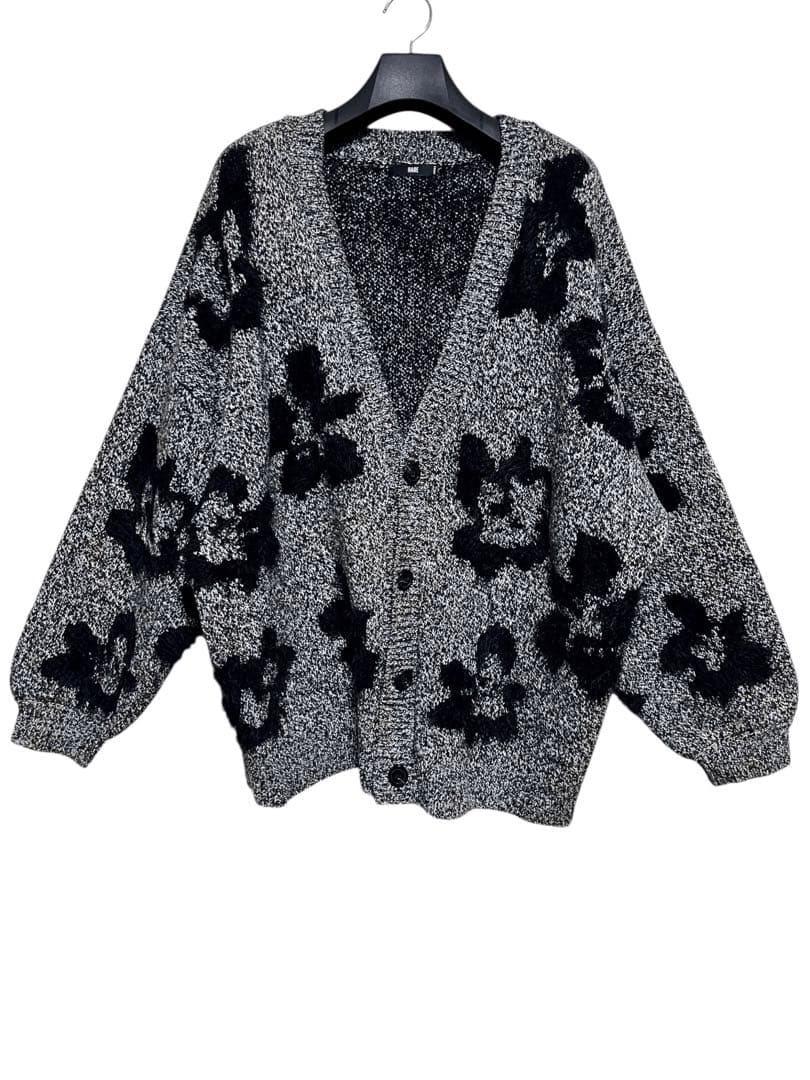 匿名発送 HARE フラワーモチーフシャギーカーディガン サイズSS・HARE