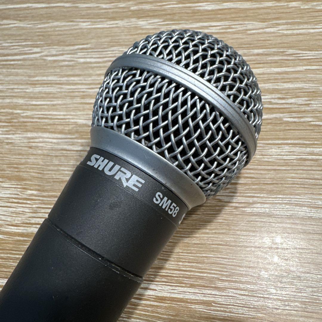 美品】SHURE SM58 ダイナミックマイク スイッチなし - メルカリ