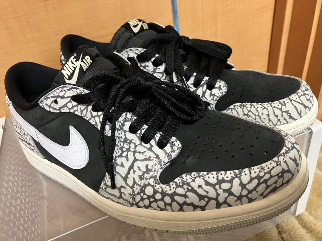 Nike Air Jordan 1 Low ブラック/ホワイト/ブラックセメント