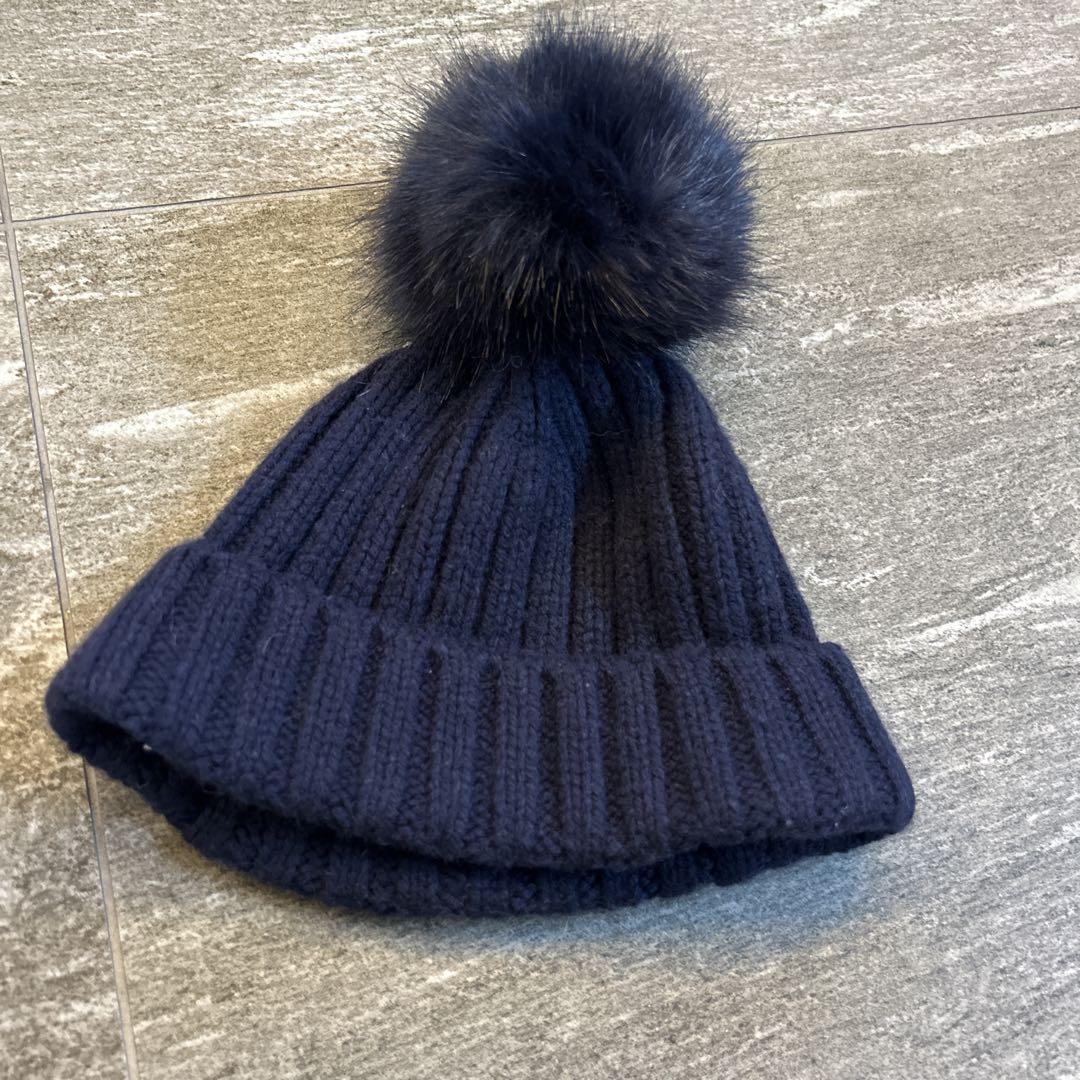美品　ニット帽　ネイビー　Jcrew ジェイクルー
