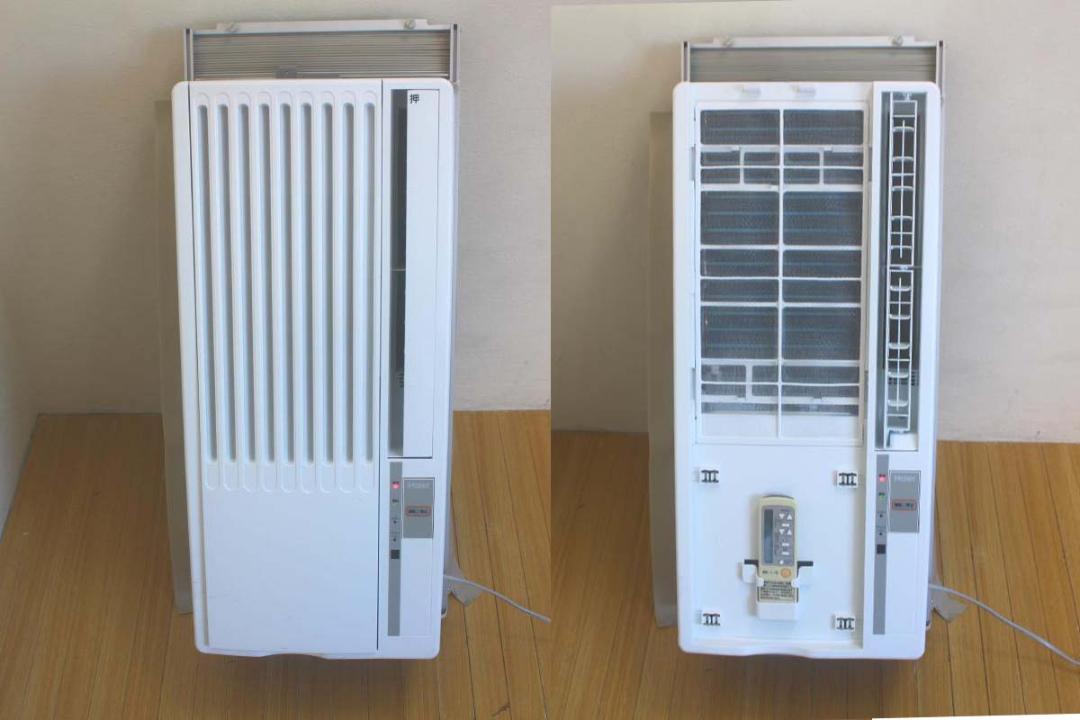 ハイアール 窓用冷房専用エアコン JA-16V 1.6kW 枠付 21年製