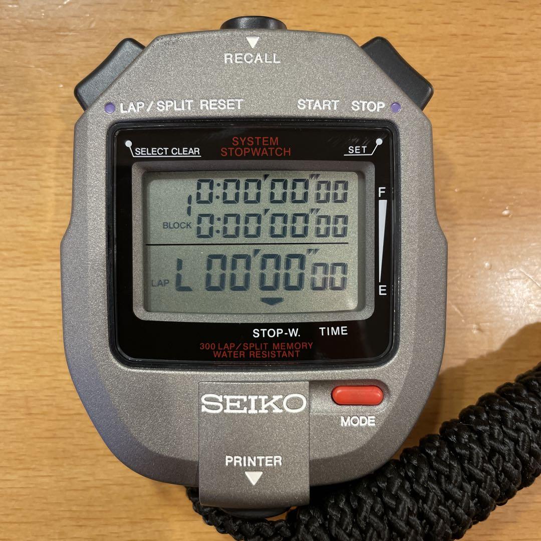 SEIKO ストップウォッチ 300ラップメモリー ケース付き - メルカリ