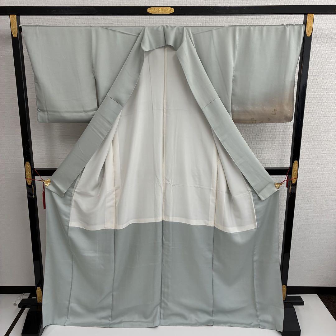 裄67 作家物 箔散らし 金彩 紋なし 付け下げ 着物 U-6157 - メルカリ
