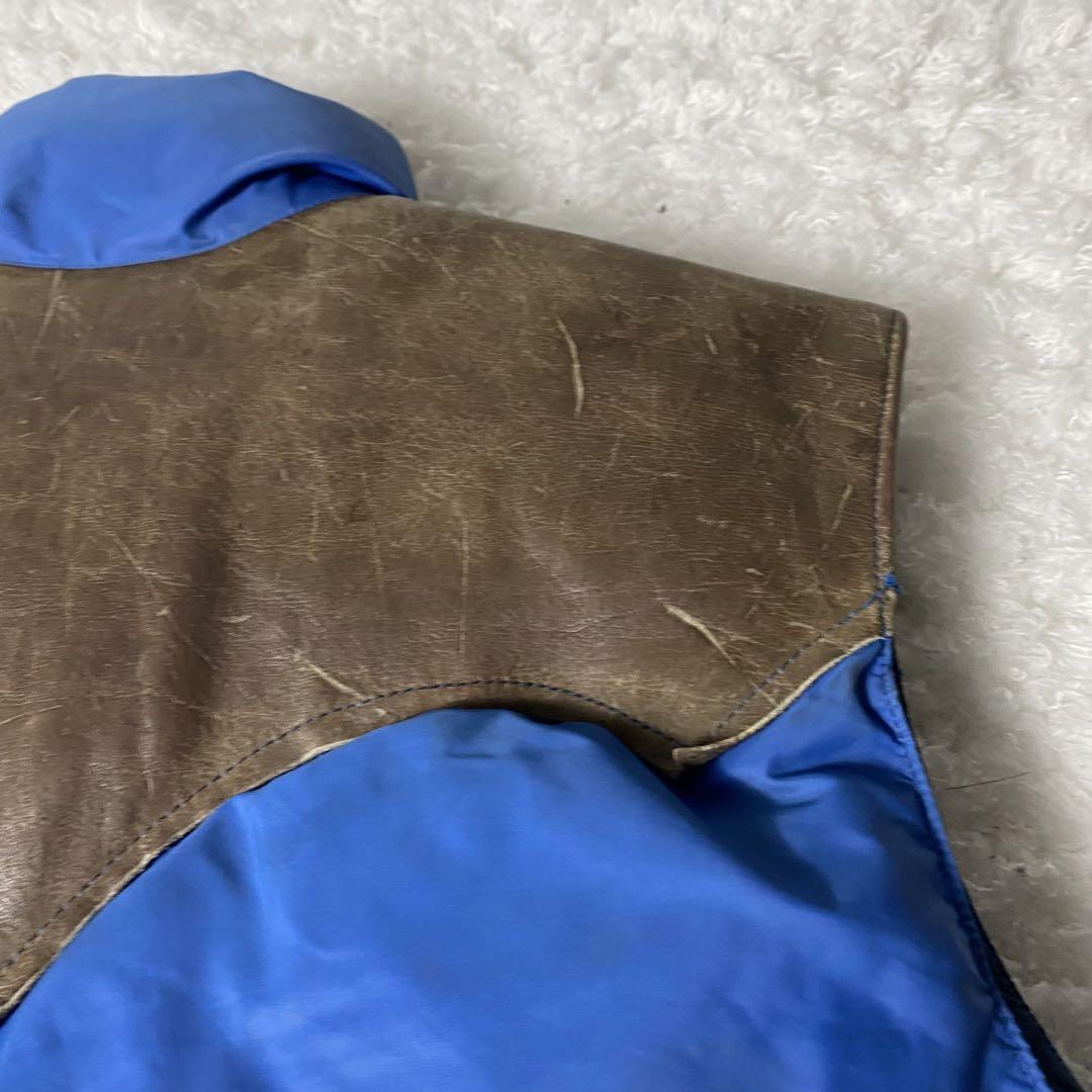 【激レア✨】70s Rocky Mountain ダウンベスト レザー 青