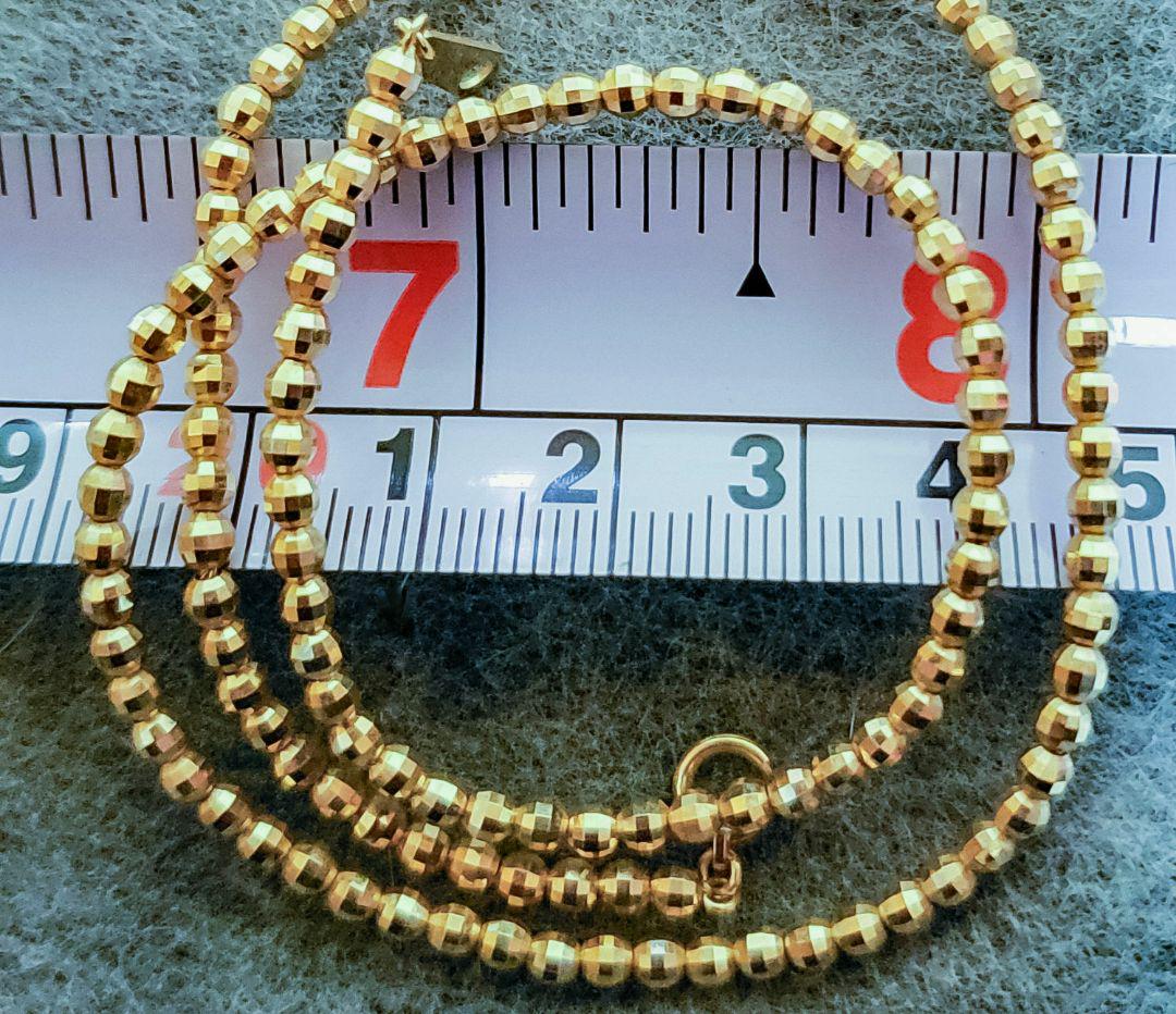 8g❇ K18ネックレス約3mm幅