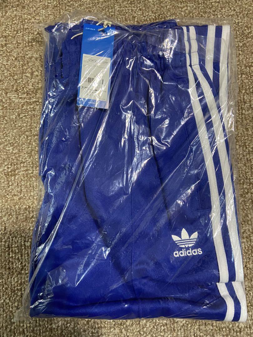 adidas アディダス　バギートラックパンツ　ブルー　XSサイズ 新品未開封