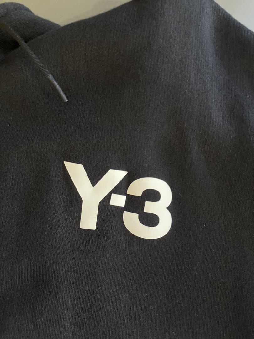 Y-3 ワイスリー ロゴ プリント ジップ スウェット パーカー