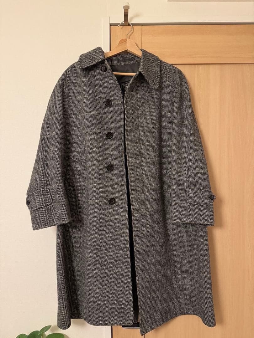 Burberry's チェスターコート グレー ツイード Burberry's チェスターコート グレー ツイード