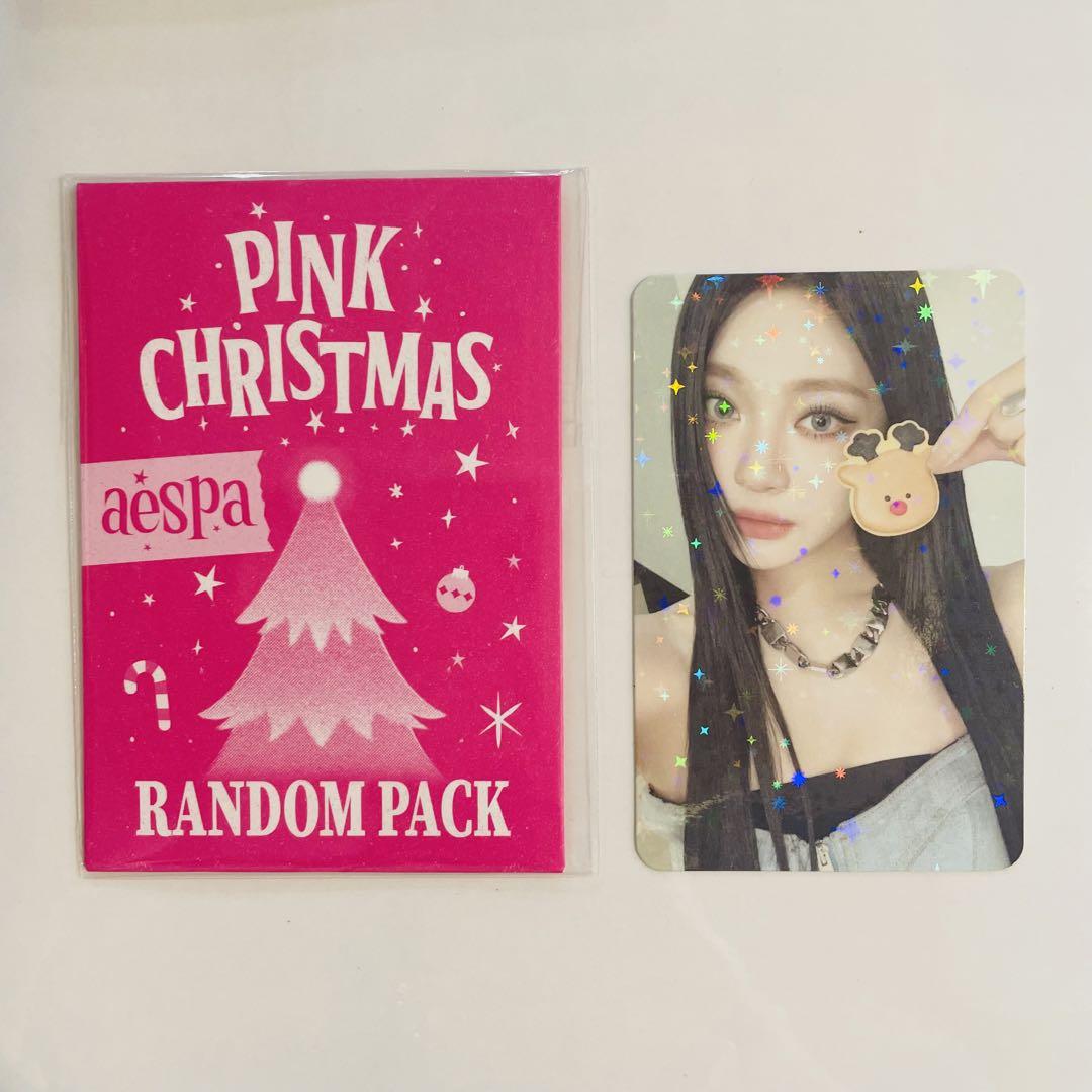 【限定セール！】 公式》 aespa ピンククリスマス md ニンニン トレカ スペシャル タレントカード