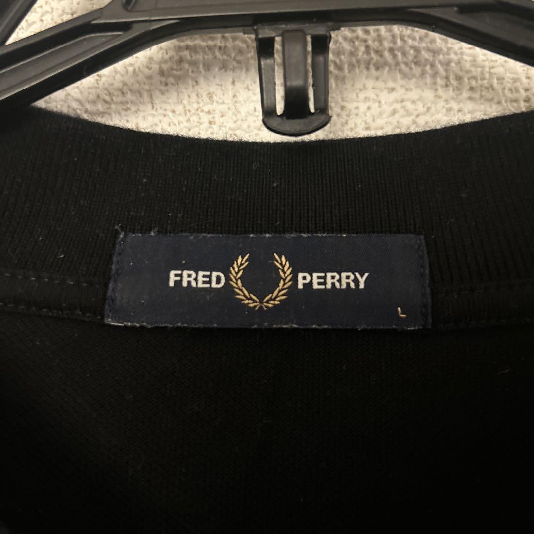 [美品][最終値下げ！]FRED PERRY 黒 長袖ポロシャツ L