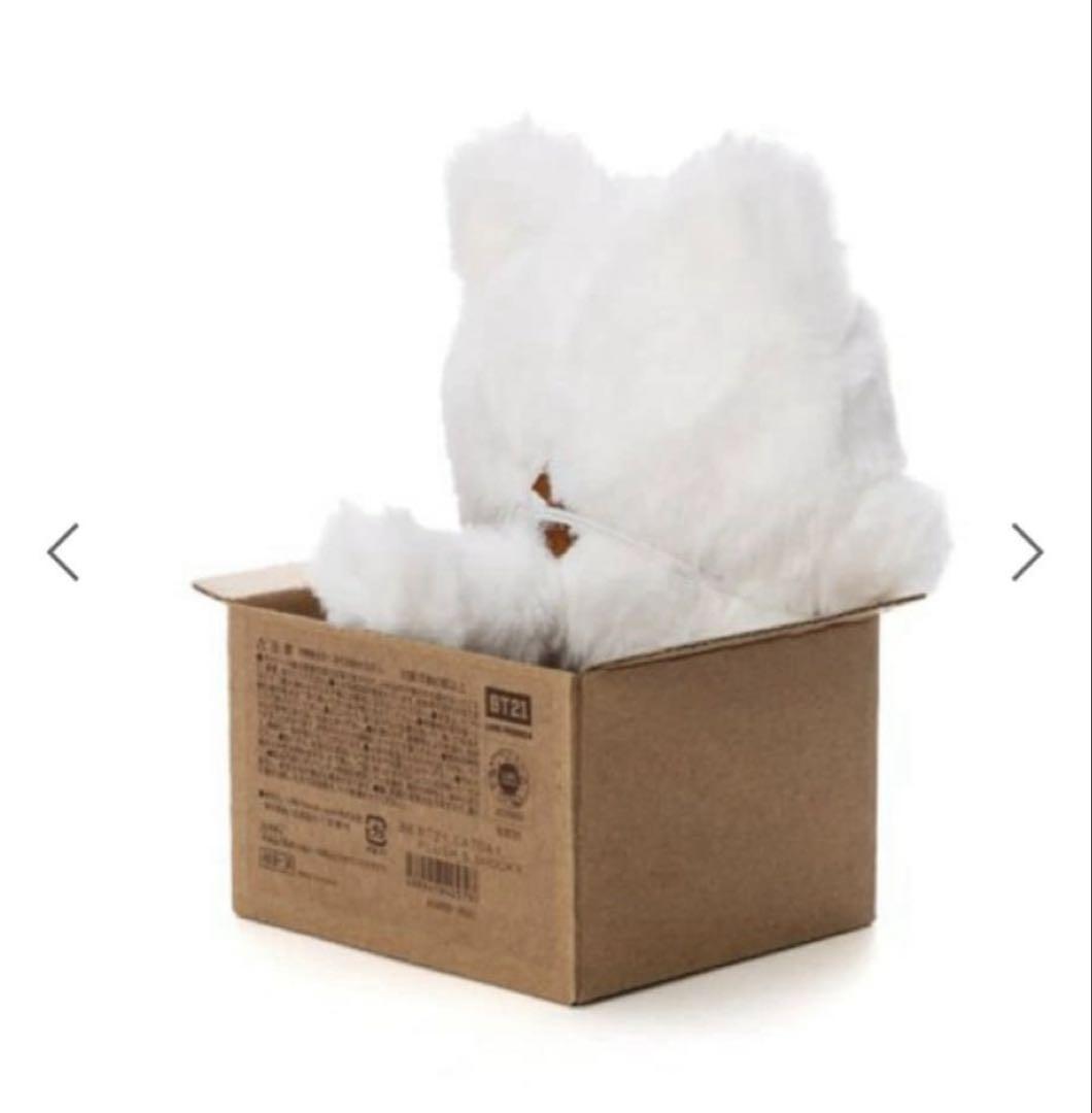 SHOOKY 白猫 キャット ぬいぐるみ　BT21 CAT DAY シリーズ BT21 CAT DAY シリーズ 2/14～発売(公式オンラインストア)
