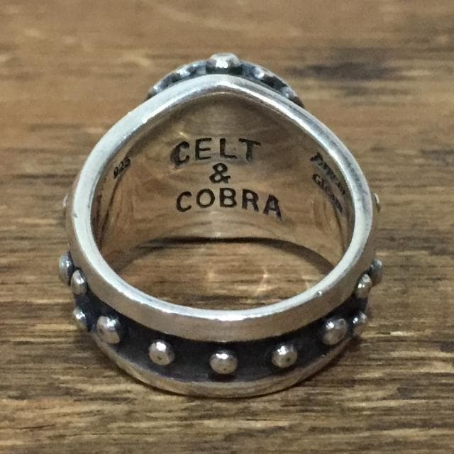 CELT&COBRA ケルト&コブラ シルバーリング 14号 スモーキークォーツ