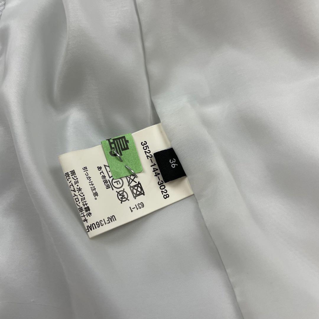 美品✨グリーンレーベルリラクシング✨カチリラ✨ノーカラー✨スーツセットアップ✨白
