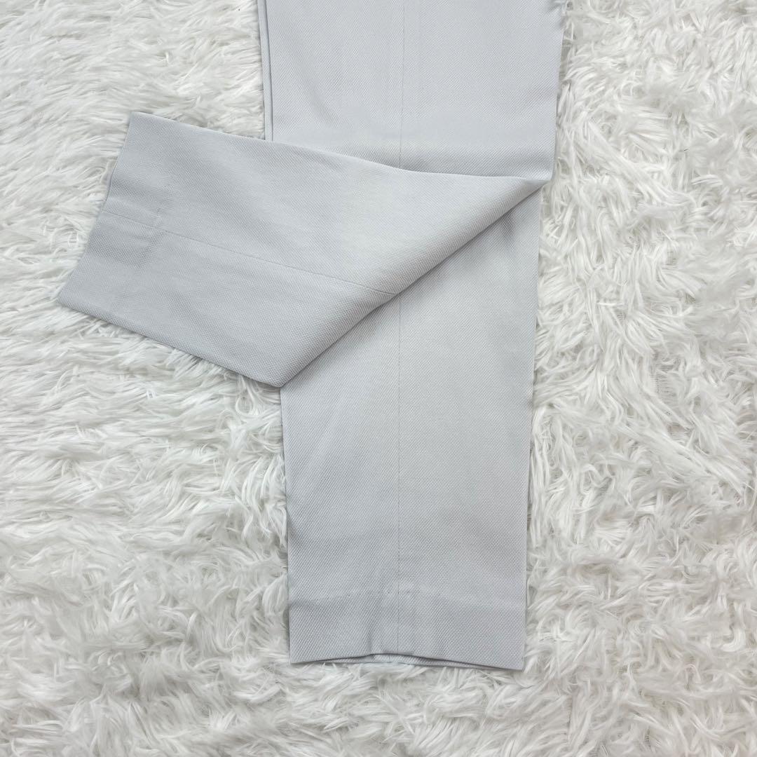 美品✨グリーンレーベルリラクシング✨カチリラ✨ノーカラー✨スーツセットアップ✨白
