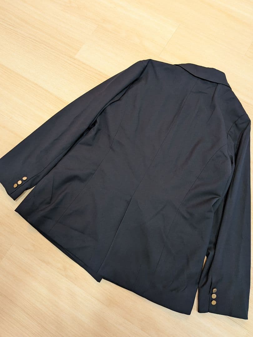 ルクールブラン　ダブルブレストジャケット　 紺ブレザー　金ボタン　38号