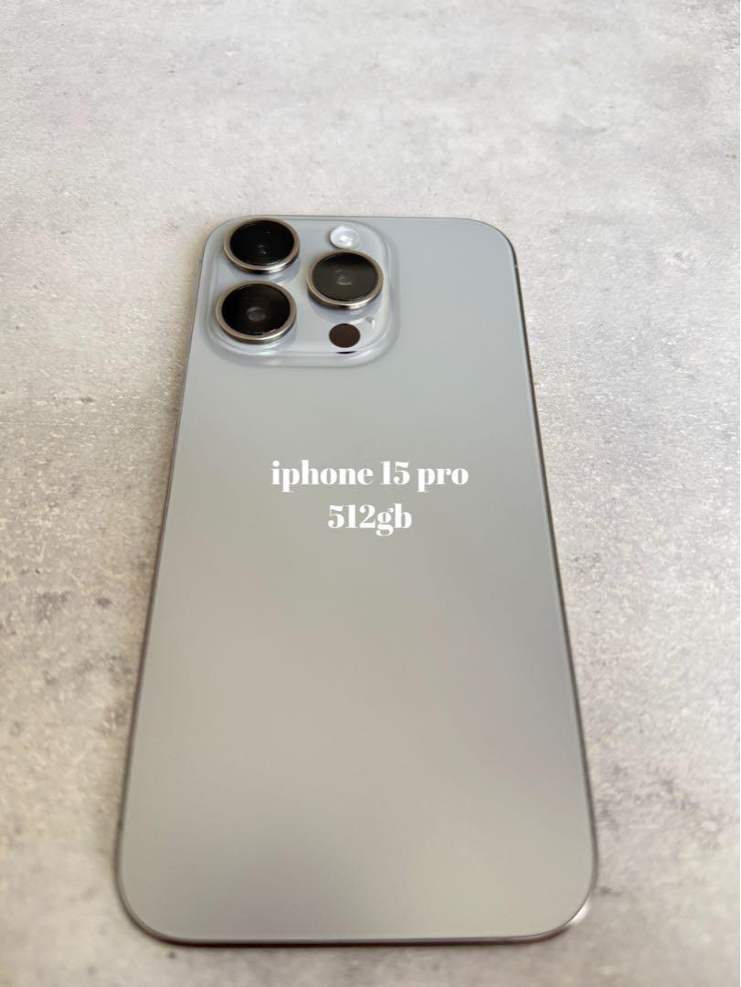 【 iPhone 15 Pro 512GB 】 Apple care＋ 支払済