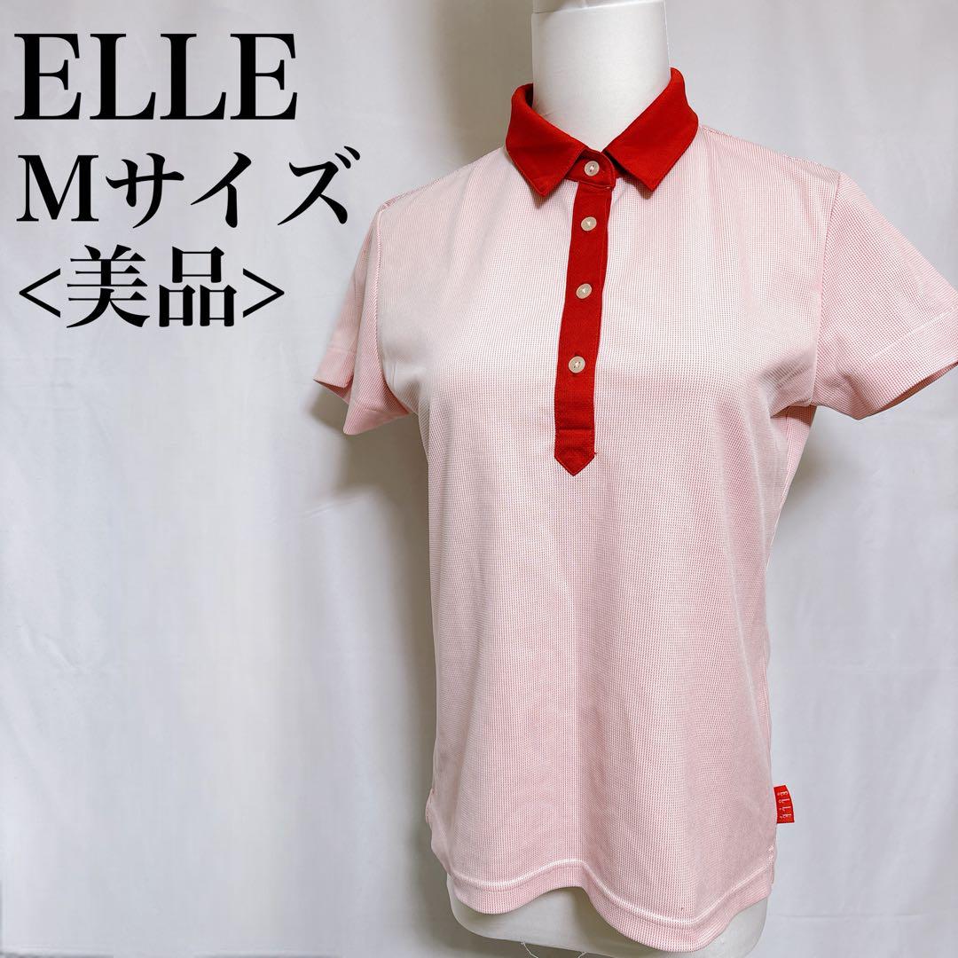 美品 エルゴルフ ポロシャツ ゴルフウェア 半袖カットソー バイカラー スポーツ