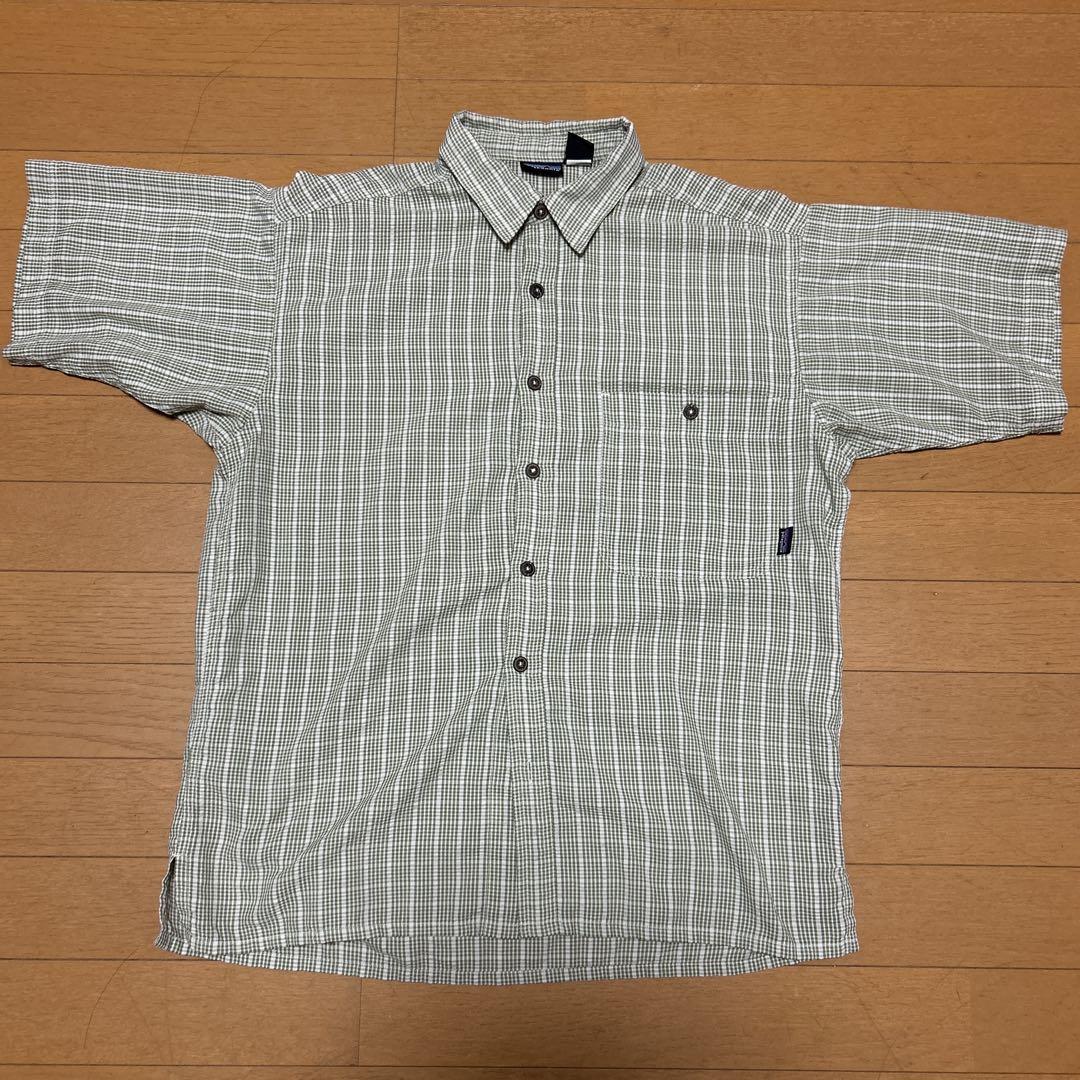 トップス 90s Patagonia Seersucker check shirt