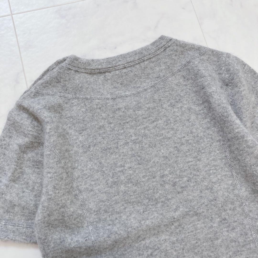 MaxMara Weekend カシミア100%半袖ニット グレー M - メルカリ
