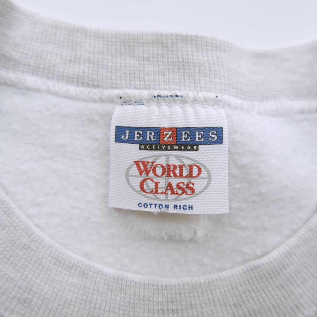ジャージーズ　00s 刺繍ロゴ　スウェット　グレー　ゆるだぼ　短丈　古着