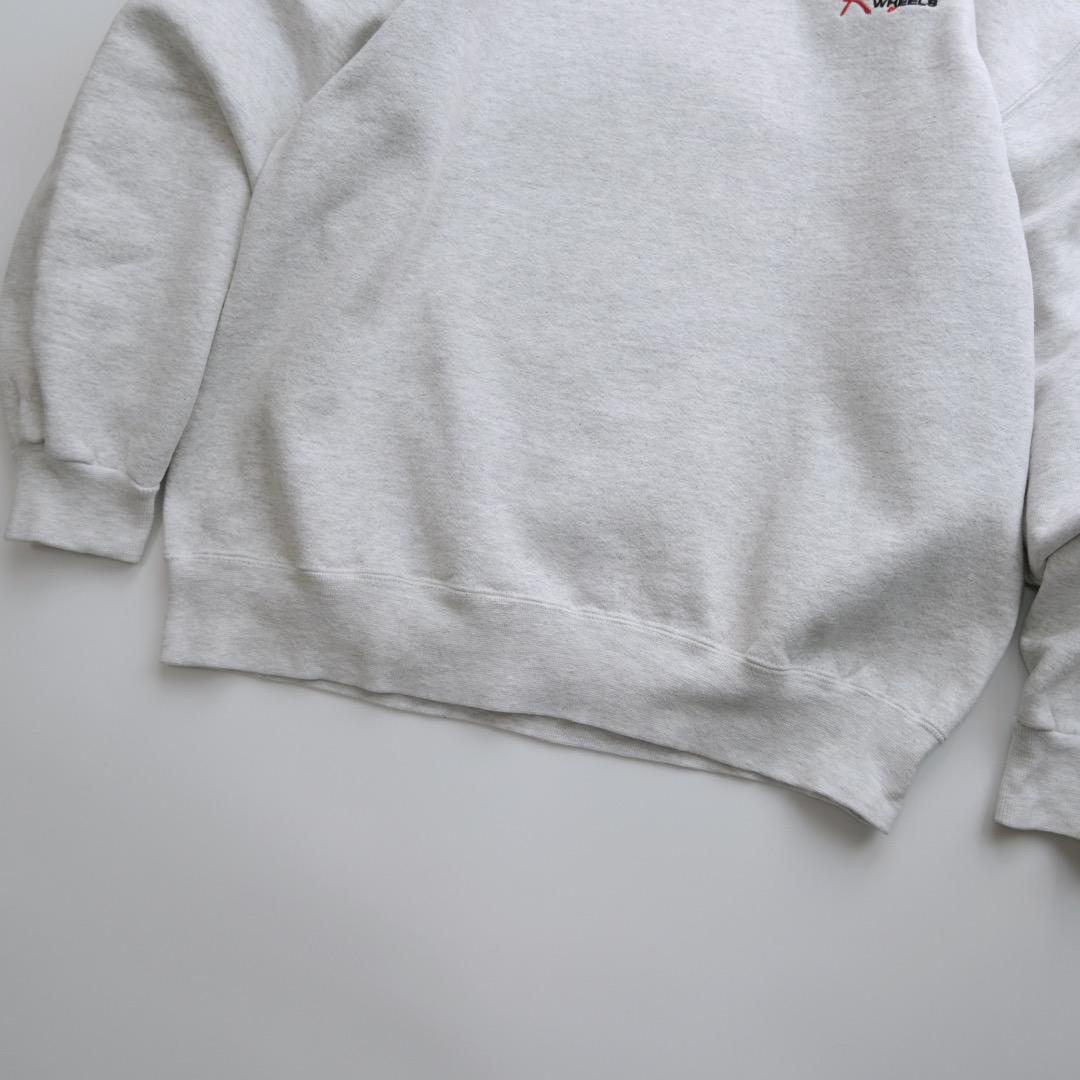 ジャージーズ　00s 刺繍ロゴ　スウェット　グレー　ゆるだぼ　短丈　古着