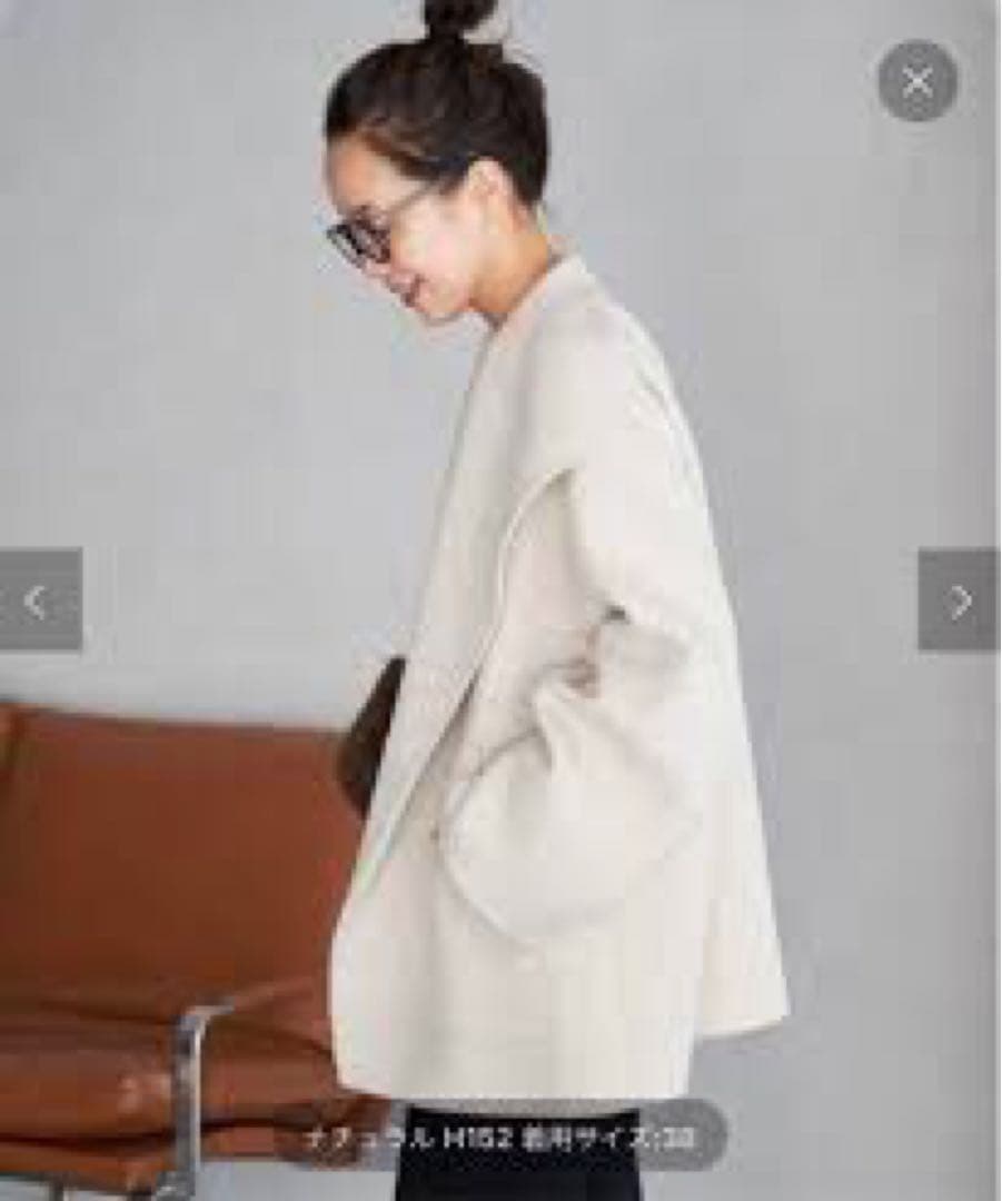 Plageハミルトンハーフコート　ナチュラル38