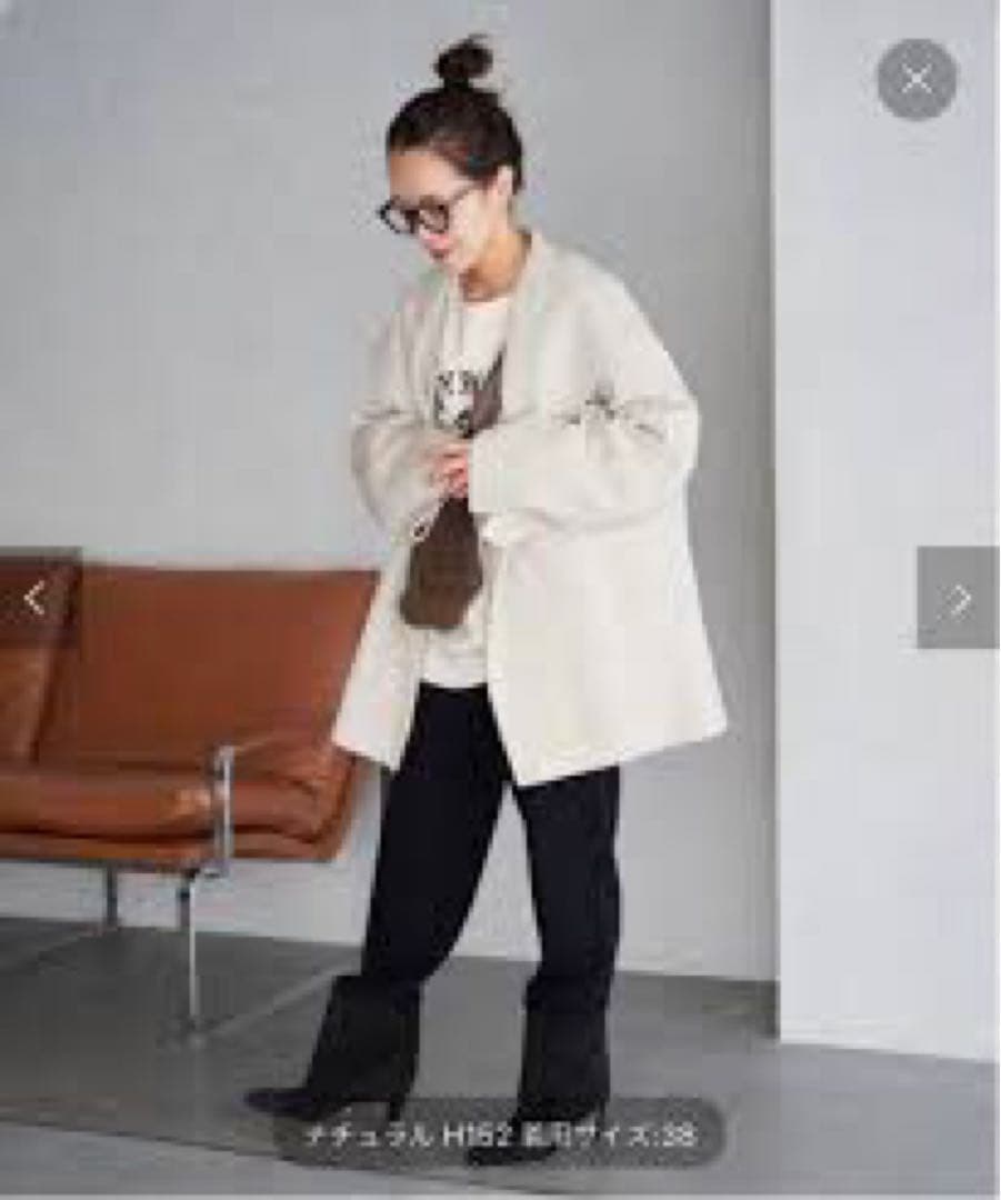 Plageハミルトンハーフコート　ナチュラル38