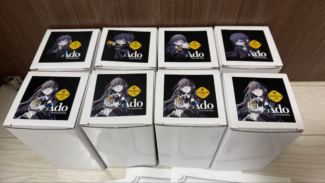 新品未開封 ジョージア Ado コラボプレートセット　限定100個　非売品 新品未開封 ジョージア Ado コラボ 珈琲専科ペアマグ 非売品 4種コンプ