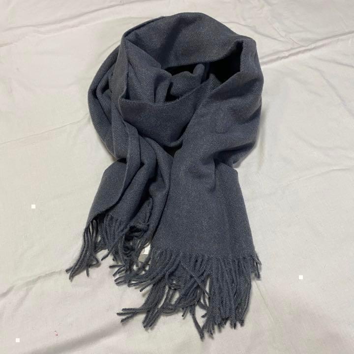 冬物お得❤️グレー カシミヤ100% 大判ストール ショール マフラー