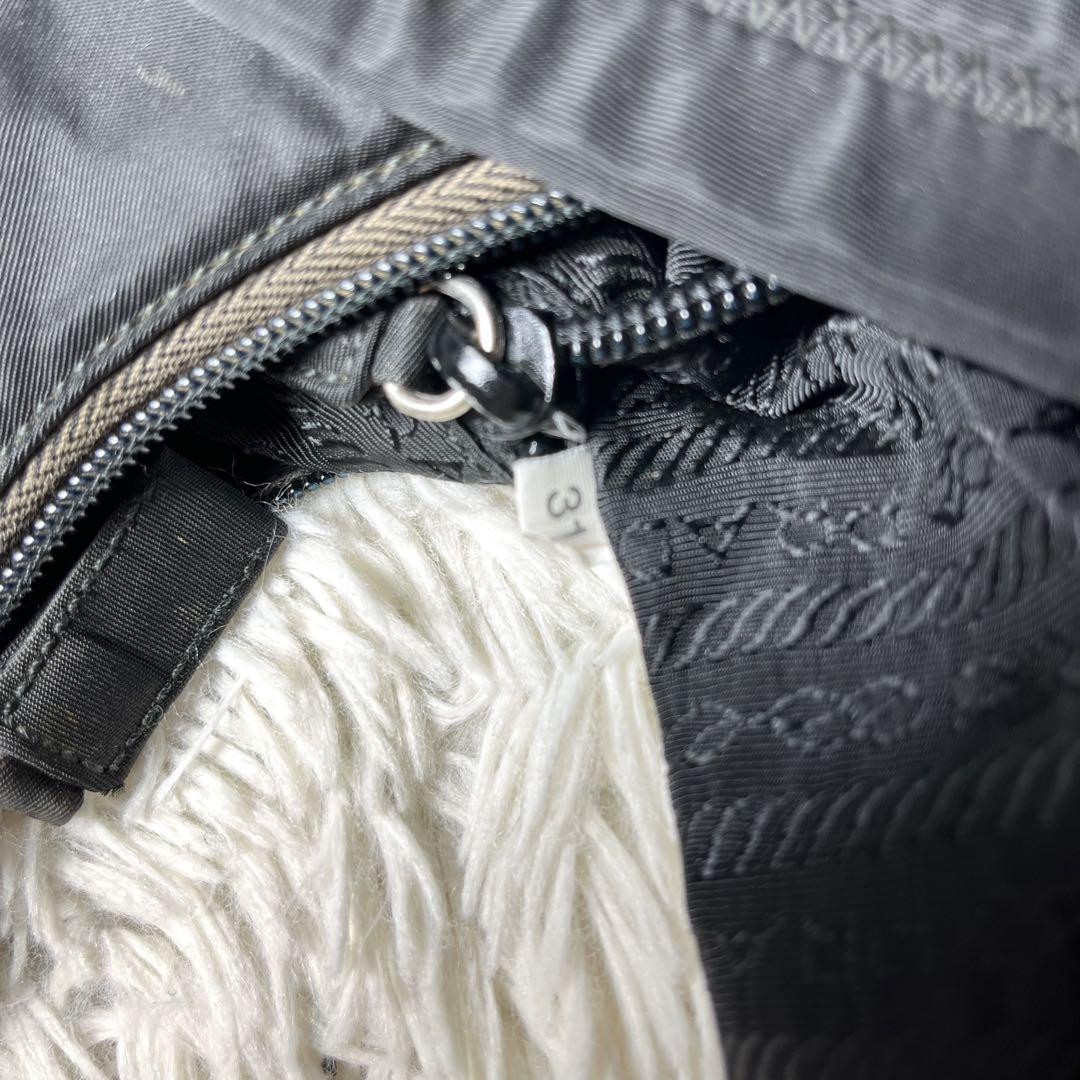 【美品✨】PRADA 三角ロゴ ワンショルダーバッグ ブラック 肩掛け