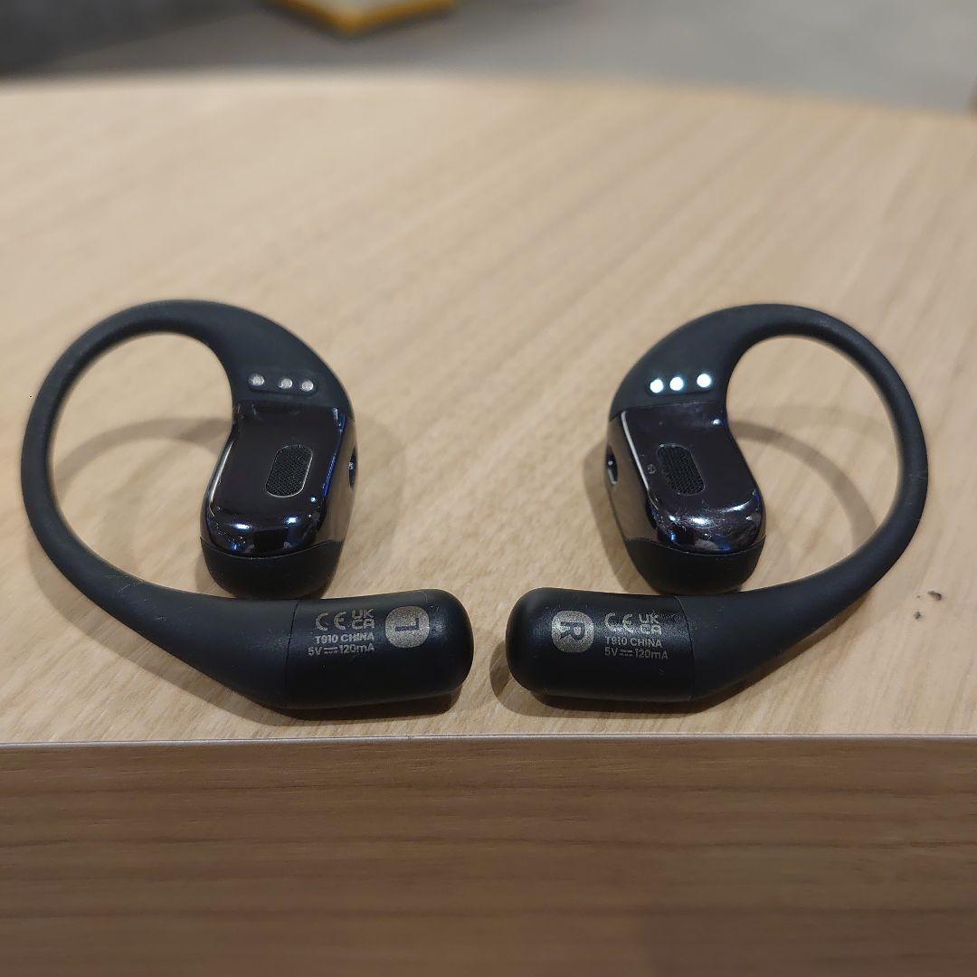 SHOKZ オープンフィット ワイヤレスイヤホン ブラック 充電