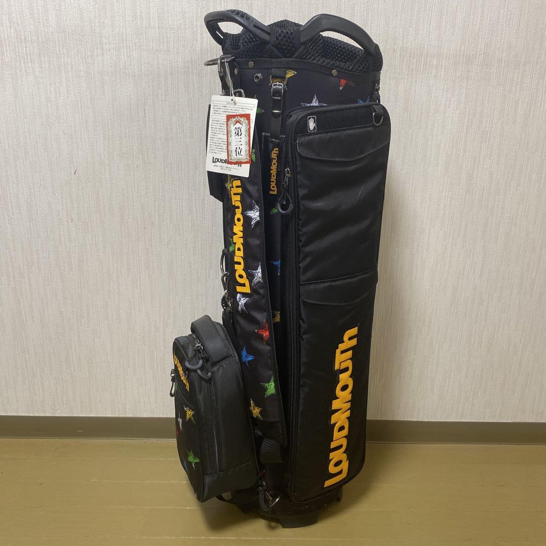 新品未使用！ LOUDMOUTH キャディバッグ ブラック 星柄
