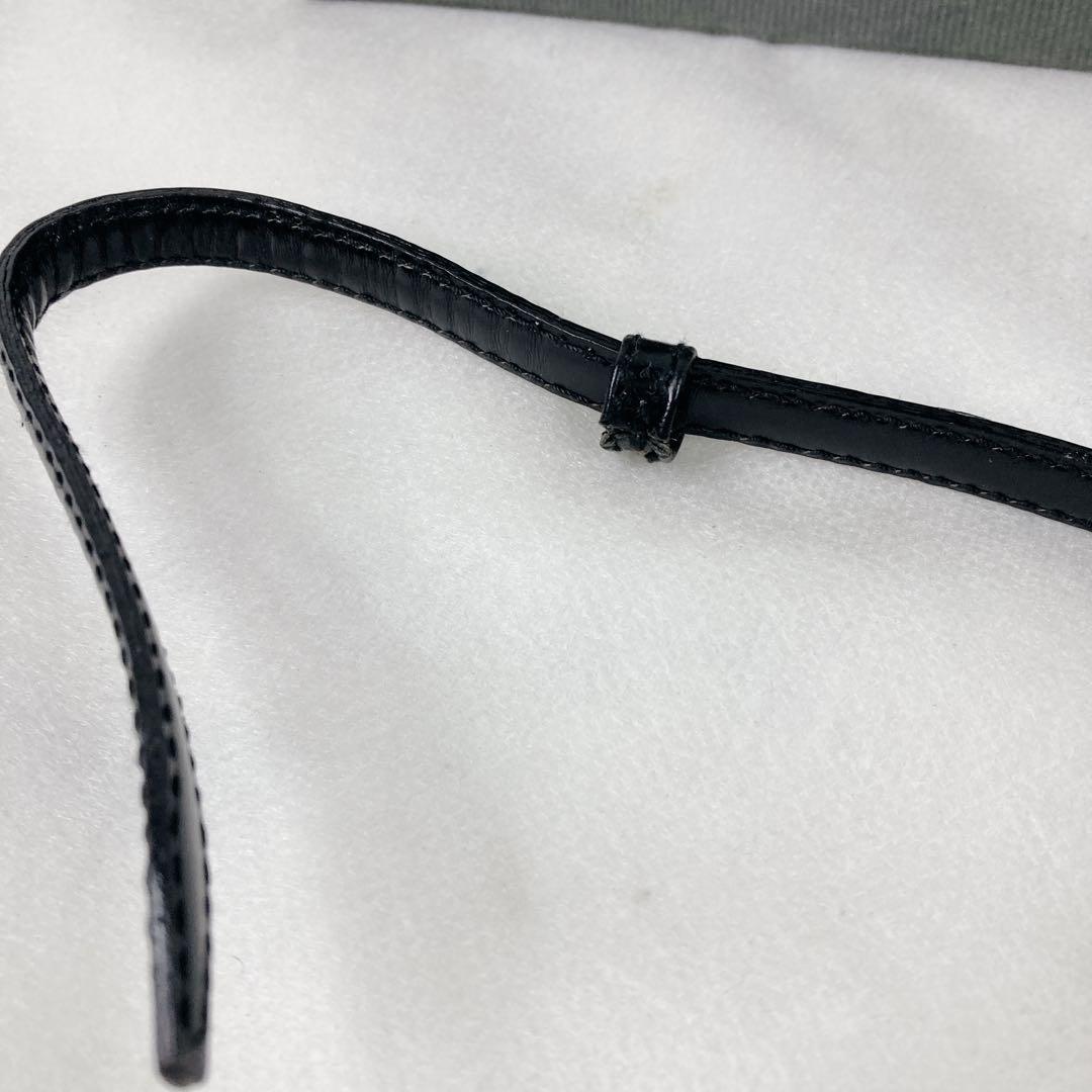 GUCCI グッチ ホースビット 細ベルト ブラック レザー