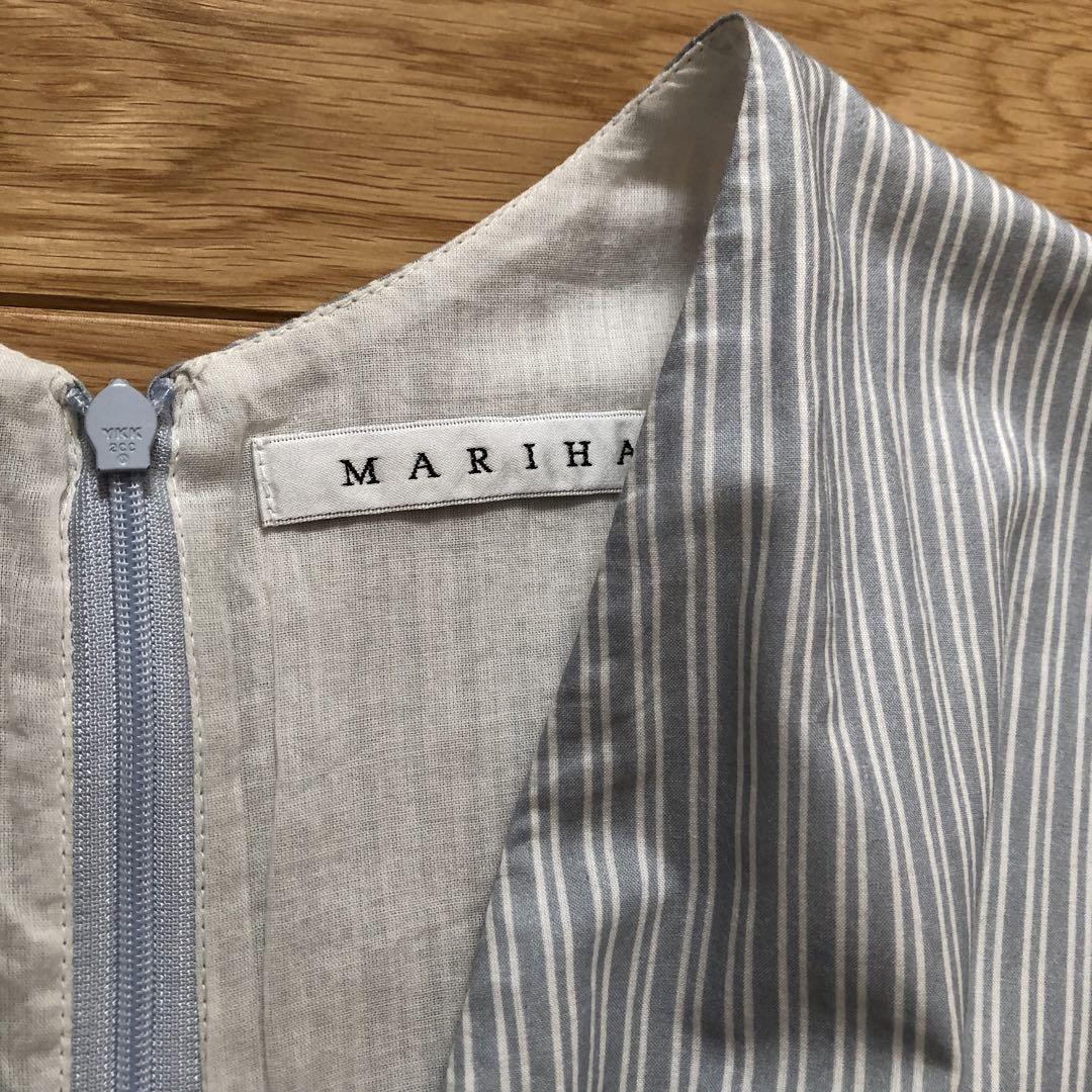 ★美品！NOBLE  MARIHA マドモアゼルのドレス ストライプ ＊お直し有