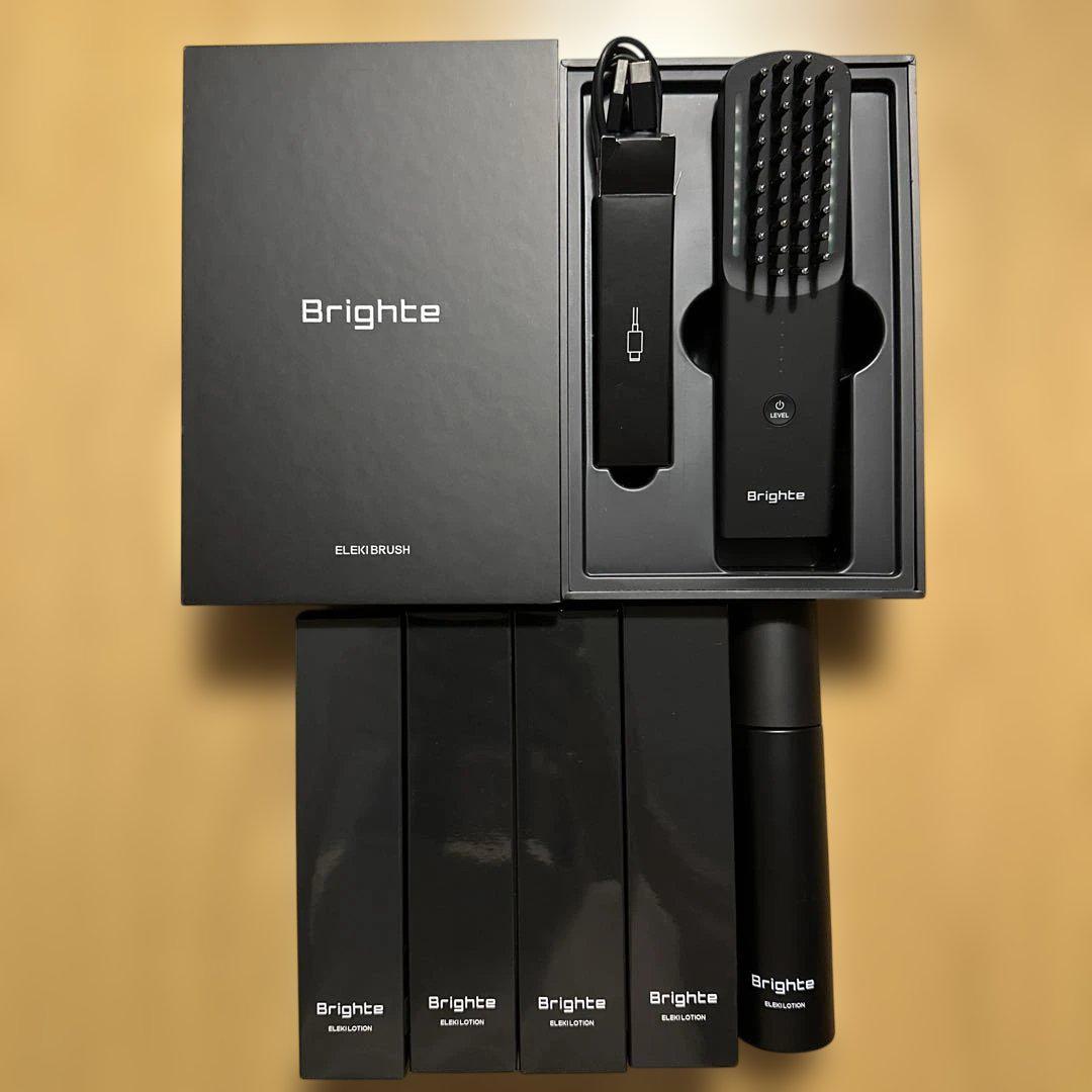 Brighte エレキブラシ & エレキローションセット ゆずちゃん専用 Brighte ELEKIBRUSH ブライトエレキブラシ ローションセット