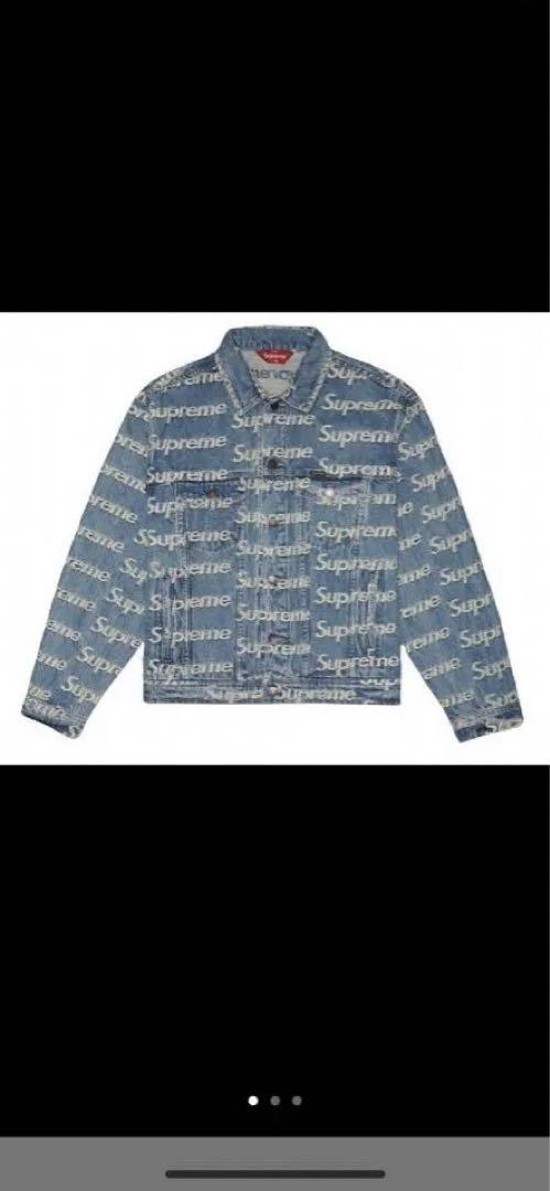 Supreme Frayed Logos Denim Jacket