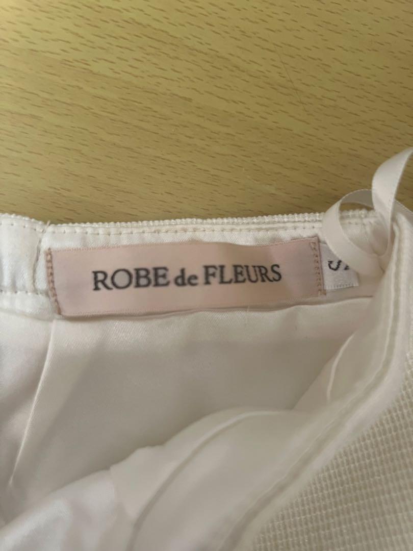 ROBE de FLEURS ホワイトドレス